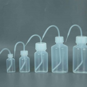 PFA洗瓶一体成型内壁光滑特氟龙洗瓶耐腐蚀瓶身柔软易清洗
